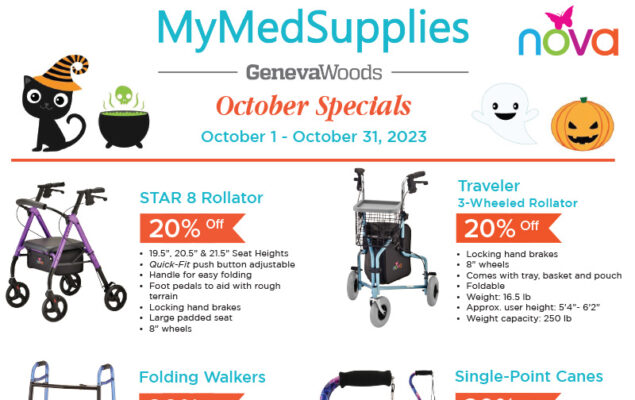 2023 Oct MMS discounts on Nova home health care and mobility equipment