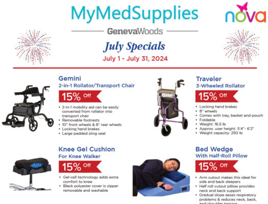 2024 July MMS Nova Health Care & Mobility Products Specials